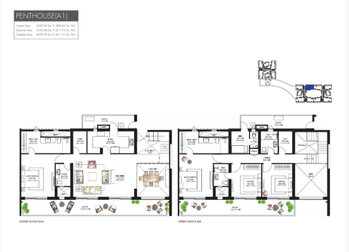 Krisumi Waterfall Residence Floor Plan